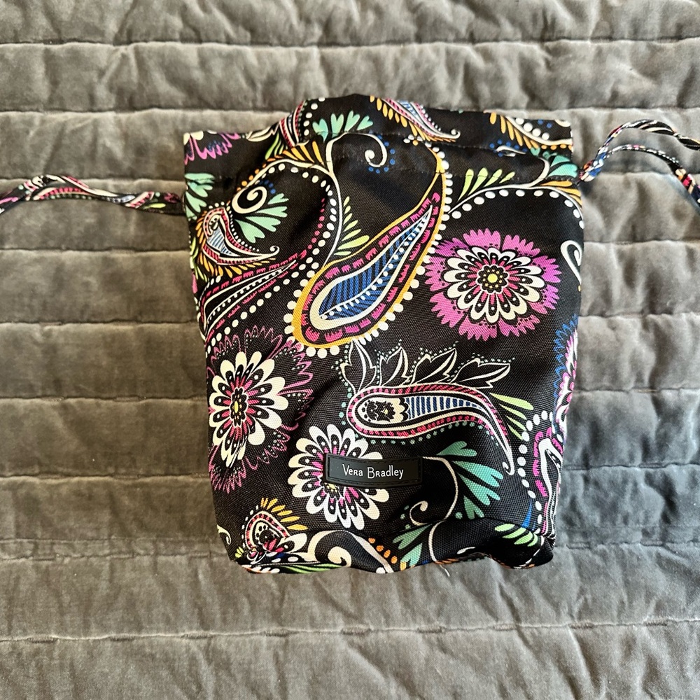 Vera Bradley Bandana Swirl Ditty Bag Drawstring Cosmetic Bag